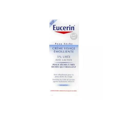 Eucerin Crème Visage Emolliente 5% Urée 50 Ml 