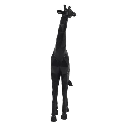 Paris Prix - Statuette Déco "girafe Origami" 40cm Noir