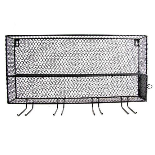 Paris Prix - Support Mini Bar À Vin "Rack" 48cm Noir