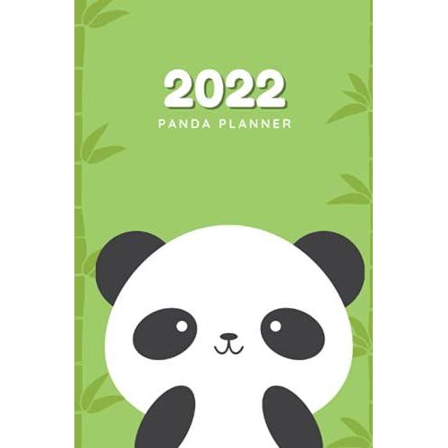 Bamboo And Panda Planner | 6x9 (15.24 X 22.86 Cm) | Monthly Planner With Panda Fun Facts