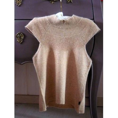 Pull Hiver Fille Jean Bourget Cachemire Angora 6 Ans Beige Tbe