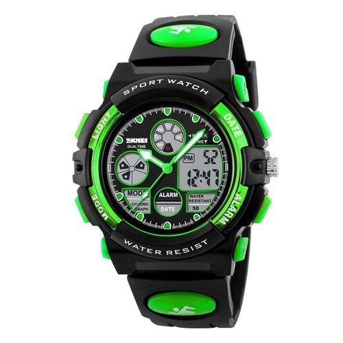 Montre Enfant Garçon Adolescent Digitale Outdoor Sport Multifonction Étanche Led Lumière Alarme Calendrier Date Avec Bande De Silicone