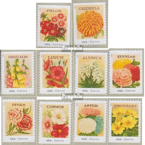 Etats-Unis 4953-4962 (Complète Edition) Neuf Avec Gomme Originale 2013 Fleurs De Jardin