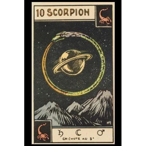 Scorpion: Tarot Cards Print 34 Cover Wide Rules Composition Notebook Journal Workbook Diary Planner Notebook Series For Spiritual Adults Men Women ... Toddlers Teens And Other Wired Creatures