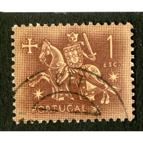 Timbre Oblitéré Portugal, 1 Esc