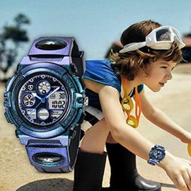 Montre Digitale Montre Enfant Waterproof Montre Enfant Garçon Fille  Digital-analogique, Sports De Plein Air Numériques Imperméables, Ans à 12  Ans,