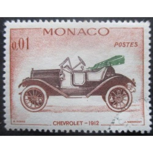 Monaco N°557 Chevrolet De 1912 Oblitéré