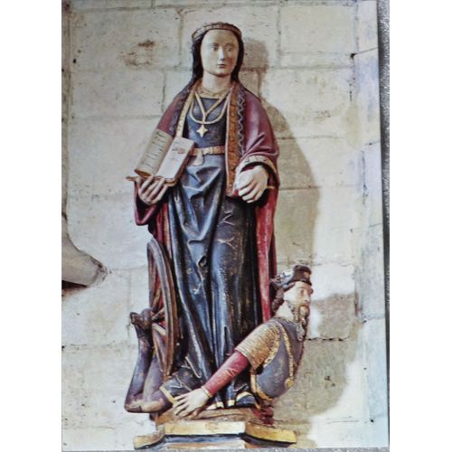 "Le Tréport" Église St Jacques Statue Ste Catherine