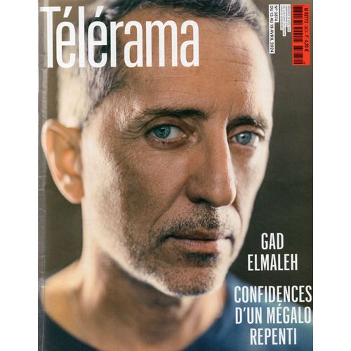 Télérama 3874. Gad Elmaleh. Les Fractures De La Gauche. Alain Damasio. La Religion Selon Saint Bolloré. La Tenue Scolaire Unique. Le Pouvoir Des Femelles Dans Le Onde Animal. Jacques Rougerie.