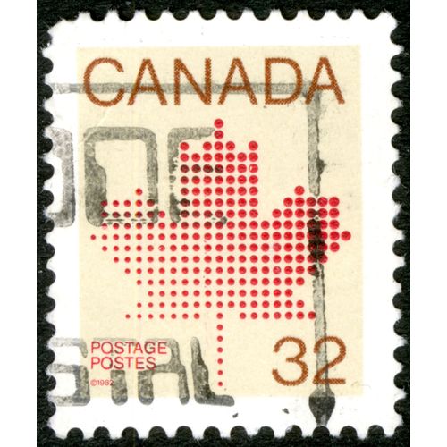 Timbre Oblitéré Canada, Postage, Postes, 1982, 32