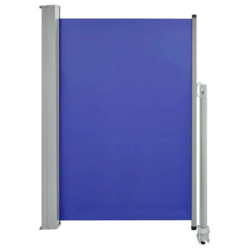 Auvent Paravent Store Brise-Vue Latéral Rétractable De Patio Jardin Terrasse Balcon Protection Visuelle Écran 120 X 300 Cm Bleu Helloshop26 02_0007220