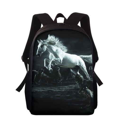 Sac d cole cheval 3D 15 pouces sac dos orthop diques pour