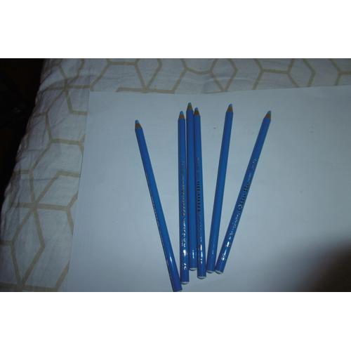 Crayons De Couleur Pour Fusain Pastel Aquarellable Bleu Clair 1400/57 Stabilo Carbothello Lot De 6