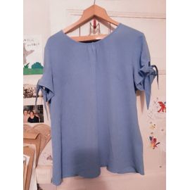 Top Bleu Clair Noeuds Aux Bras 44 Xxl Damart.