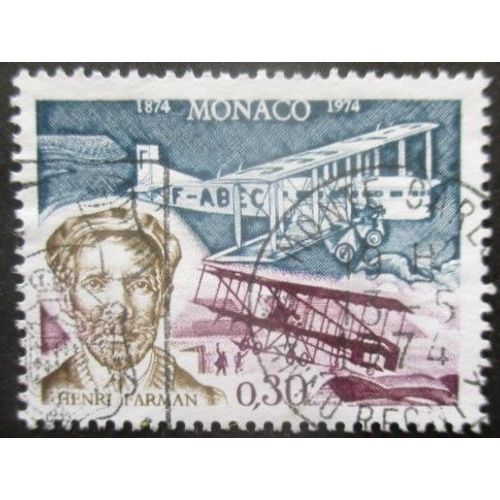 Monaco N°959 Henri Farman Oblitéré