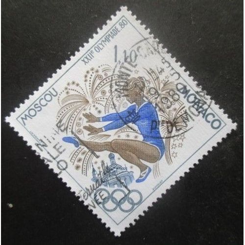 Monaco N°1218 Jeux Olympiques De Moscou 1980 Oblitéré