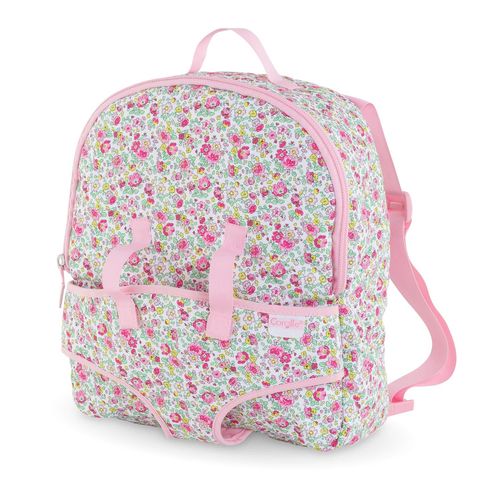 Mes Accessoires Poupons Corolle Bb30 Sac À Dos Porte Poupon Fleuri