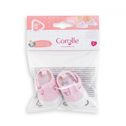 Mes Vêtements De Poupons Corolle Bb36 Baskets Roses