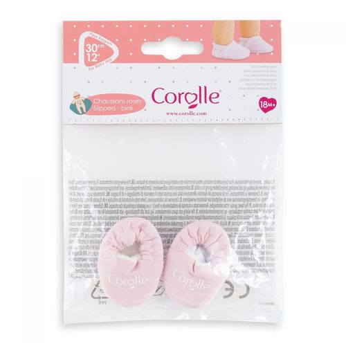Mes Vêtements De Poupons Corolle Bb30 Chaussons Roses