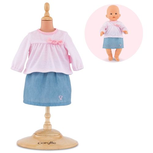 Mes Vêtements De Poupons Corolle Bb36 Top & Jupe