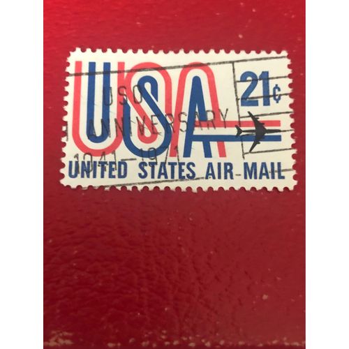 Timbre Ancien Poste Aérienne Usa 21c