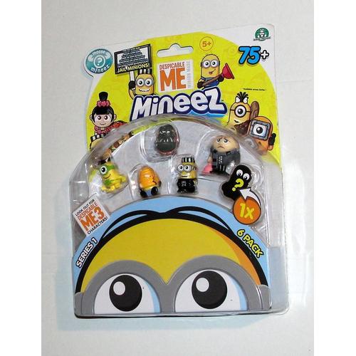 Figurine Minion Mineez Moi Moche Et Mechant - Lot 6 Mini Minions Despicable Me 3 Giochi Preziosi