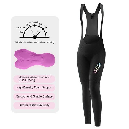 Lameda-Pantalon À Bretelles De Cyclisme Pour Femme,Vêtement Rembourré,Pour Vélo De Montagne,Printemps Et Été