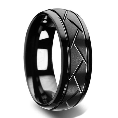 Bague noir pour cheap homme