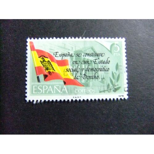 31 Espagne 1978 / Proclamation De La Constitution Espagnole / Edifil 2507 Fu Yvert 2153 Fu