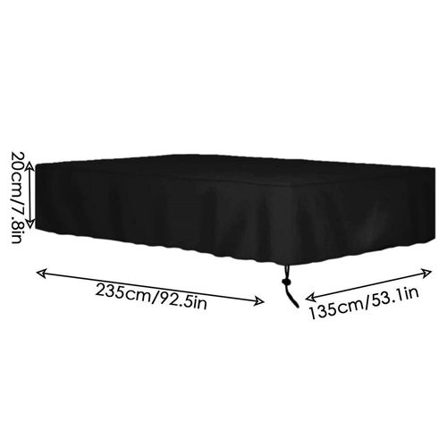 Juste Anti-Poussière Étanche 210d Oxford Grill Avec Ficelle De Proximité,Couverture De Table De Billard,Protecteur De Table De Jeu,7,8,9 Pieds,Intérieur Et Extérieur - Type 235x135x20cm