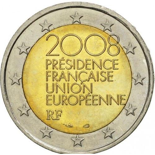 Pièce De 2 Euros Commémorative De Collection , Année 2008 : Présidence Française Union Européenne Rf