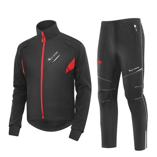 West Biking-Tenue De Cyclisme Pour Homme,Pantalon D'hiver,Tenue De Cyclisme,Veste Vtt Chaude,Vêtements De Sport Thermiques,Équipement De Sport
