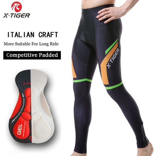 Pantalon De Cyclisme Professionnel Pour Hommes,Noir Entier 5d,Antidérapant,Rembourré,Gel,Élastique