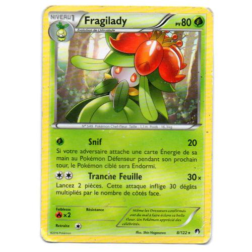 Carte Pokemon Fragilady 80pv / Édition Xy - Rupture Turbo / N°8/122