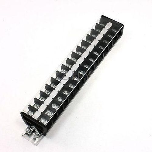 Bornier 660V 30A à vis couverte pour montage sur Rail,15 Positions,TD-3015