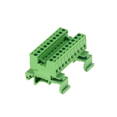 Connecteur de Terminal de fil sans soudure de Type Rail,bloc de jonction à bout en rangée,montage sur Rail de 35mm,2P 4P 10 - Type 10P