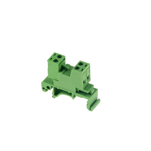 Connecteur de Terminal de fil sans soudure de Type Rail,bloc de jonction à bout en rangée,montage sur Rail de 35mm,2P 4P 10 - Type 2P