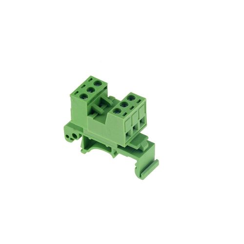 Connecteur de Terminal de fil sans soudure de Type Rail,bloc de jonction à bout en rangée,montage sur Rail de 35mm,2P 4P 10 - Type 3P