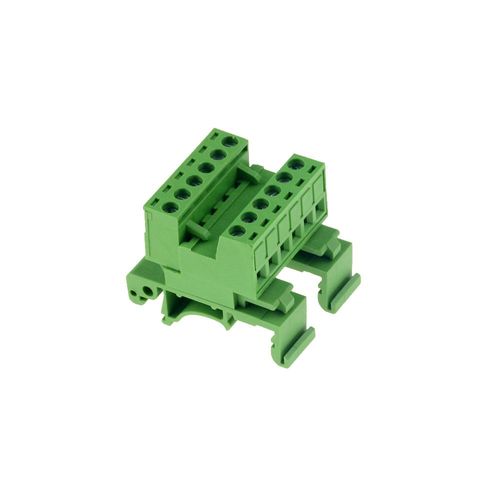 Connecteur de Terminal de fil sans soudure de Type Rail,bloc de jonction à bout en rangée,montage sur Rail de 35mm,2P 4P 10 - Type 6P