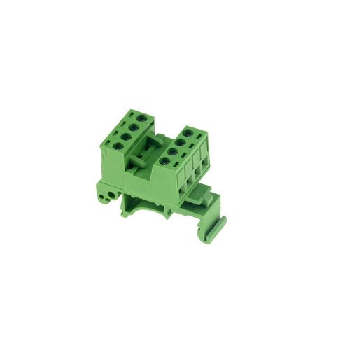Connecteur de Terminal de fil sans soudure de Type Rail,bloc de jonction à bout en rangée,montage sur Rail de 35mm,2P 4P 10 - Type 4P