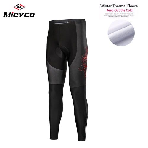 Pantalon De Cyclisme Thermique Molletonné Pour Homme,Collant Avec Coussin En Gel,Pour Faire Du Vélo Vtt,De La Descente,Collection Hiver