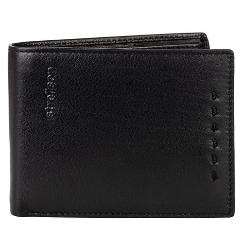 Strellson Portefeuille Homme, Cuir véritable - Oxford Circus Billfold H7, 9,5x12x2,5cm (HxWxD) Noir