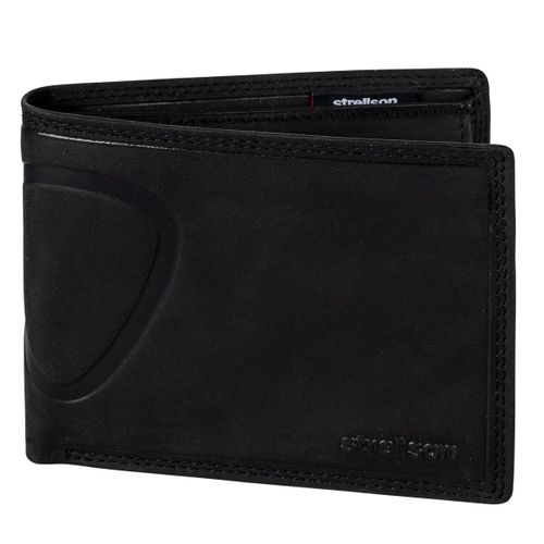 Strellson Portefeuille Homme, Cuir véritable - Baker Street Billfold H7, 9,5x12,5x2x2cm (HxWxD) Noir