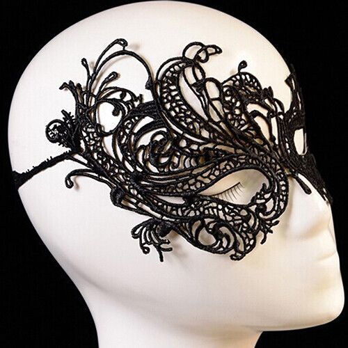Masque De Carnaval En Dentelle Creuse Pour Femme,Masque Facial Tim,Accessoires De Fête De Rhde Princesse,Masque Pour Les Yeux Noirs,Costume D'halloween
