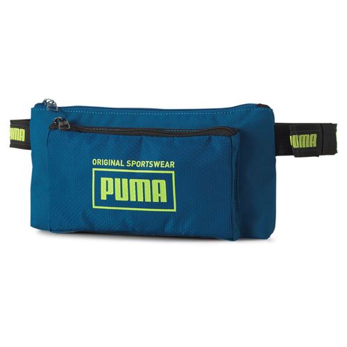 PUMA Sac de Ceinture Unisexe - Sole Waistbag, Puma Logo, ca. 13x26x4cm (HxLxP) Pétrole