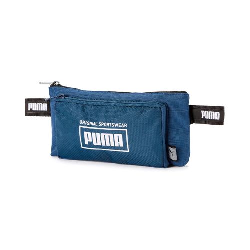 PUMA Sac de Ceinture Unisexe - Sole Waistbag, Puma Logo, ca. 13x26x4cm (HxLxP) Bleu