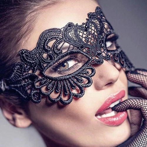 masque creux en dentelle pour femme,masque pour les yeux Tim,cosplay sexy,accessoires d'Halloween,lingerie gothique,fétiche,salle de bain,ventes en T,2024