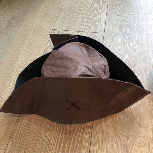 Costume d'Halloween Unisexe en PU 7.5 pour Adulte,Perruques de Rangée du Capitaine Jack Rotterdam,Chapeau,Accessoires de ixde Carnaval