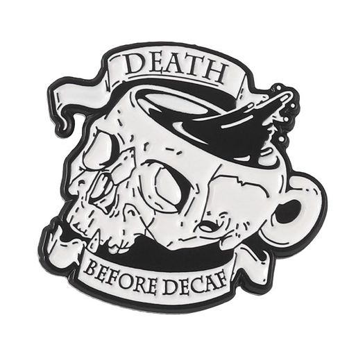 Épingles En Émail Pour Squelette De Crâne,Broches En Os Noir Et Blanc,Badges De Revers,Accessoires De Sac À Dos,Cadeau Pour Enfant,Amis,Bijoux En Gros