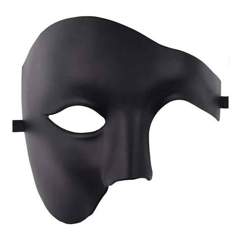 Masque Cosplay Fantôme Steampunk D'halloween Pour Homme Et Femme,Accessoires De Costume De Carnaval,Demi-Visage En Plastique Abs,Tim Ade